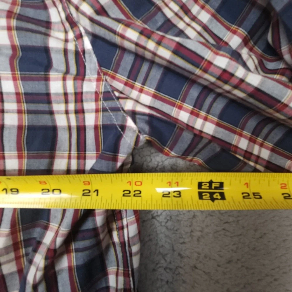 Levis Shirt Mens Extra Large Peral Snap Plaid‎ Long Sleeve Western